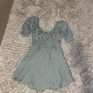 Short mint green dress